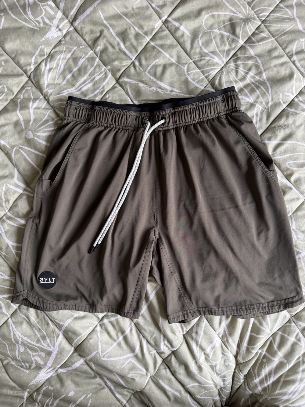BYLT | Men's Olive Active+ Drawstring Shorts